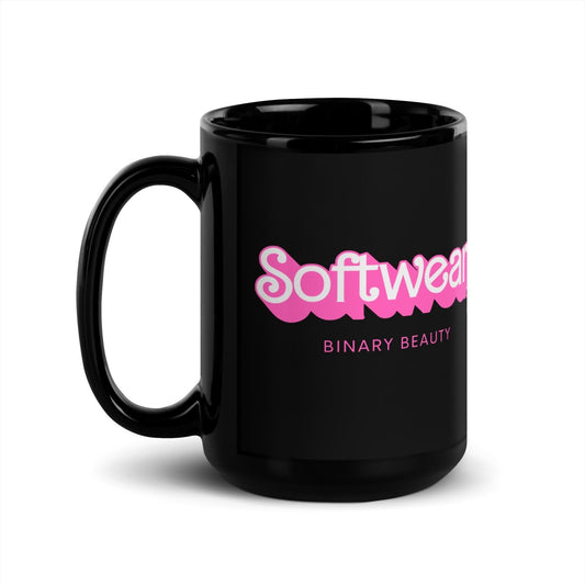Retro Doll Softwear Mug in Black