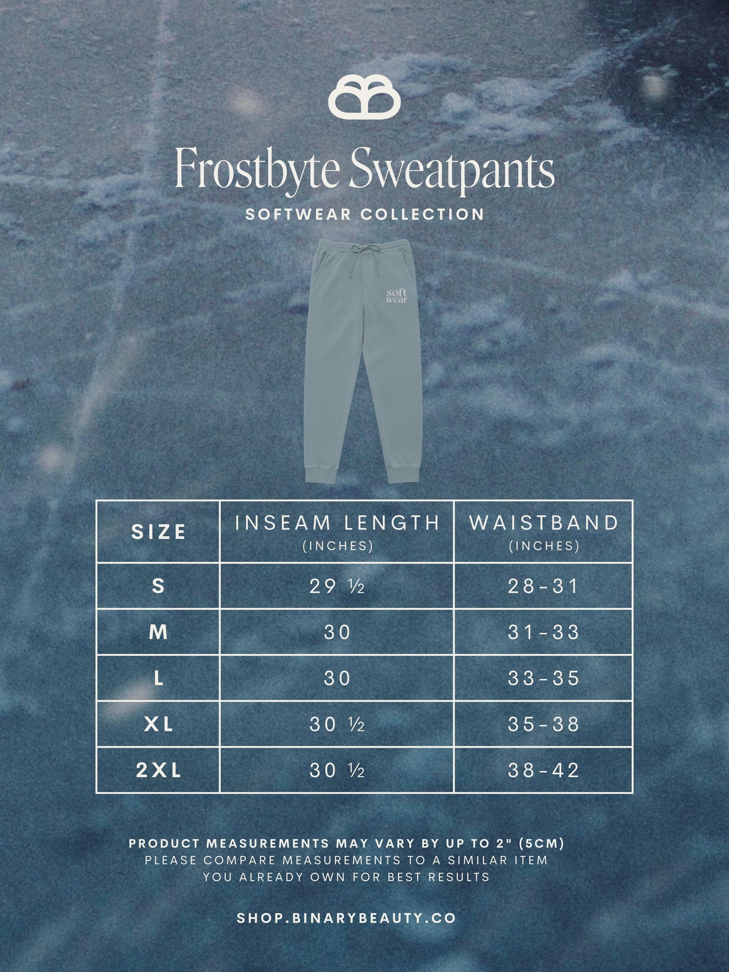 Softwear Sweatpants in Frostbyte